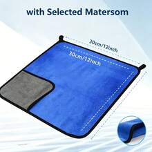 4pcs Ultra-Soft Microfiber Suede Car Cleaning Towels - Super Absorbent, Extra Thick, Non-Woven Polishing, Washing And Drying Cloth - Multicolor - View 10