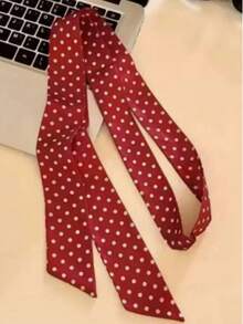 1 Peça Lenço Elegante de Moda com Estampa de Bolinhas em Sarja para ...