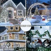 Solar String Light -20LED/50LED/100LED/200LED, Outdoor Waterproof Fairy Light, 8 Lighting Modes, 16.4/22.96/39.37/72.17FT, Suitable For Gardens, Courtyards, Parties, Fences, Lawns, Paths, Festivals, Camping,Trees,Weddings,Christmas Decoration [Solar] - LED String Lights - View 27