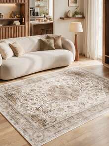 Decomia -Digitally Printed Living Room Rug, Kitchen Rug, Runner - Red and White - View 3