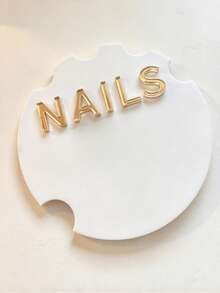 Handheld Letter Nail Art Display Board, Portable Nail Art Photography Prop, Nail Art Display Tray, Suitable For Displaying Wearable Nail Art And DIY Nail Art Works, Nail Technician Supplies, Nail Supplies, Salon Decor, Nail Art - Multicolor - View 7