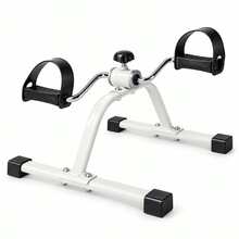 Mini Bike para Uso Sentado com Resistência Ajustável – Mais Movimento na Rotina - Pedal para Braços e Pernas – Branco - Visão 11