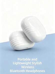 Wireless Earbuds, True Wireless Earbuds - Compatible With Apple And Android Systems, Built-In Microphone, Sweat-Resistant Earbuds, White, Wireless Earbuds, Airbuds, True Wireless Earbuds - White - View 3
