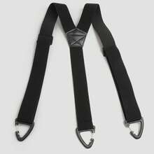 1pc Geometric Pattern Elastic Band Suspenders, 3-Clip, All Season, For Men - A - View 13