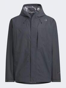 Adidas Men's Spring/Autumn Outdoor Casual Sports Hooded Jacket Woven Softshell Coat JM0978 - Dark Heather Gray - View 1