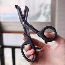 1pc Outdoor EDC Emergency Multi-Function Scissors, Medical First Aid Scissors, Gauze Shears, Non-Stick Coated Blades, Practical Cutting Pliers For Cables And Sheet Metal - Gauze Scissors - View 3