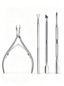 LIMEGIRL Professional Stainless Steel Nail Clippers Scissors Pliers Multi-Function Dead Skin Pusher Remover Manicure Care Tools - Multicolor - View 9