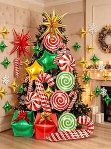 46/85/93pcs Christmas Balloon Arch Set - Red & Green Theme Design, Suitable For Christmas, New Year, Anniversary And Holiday Party Decoration - View 11