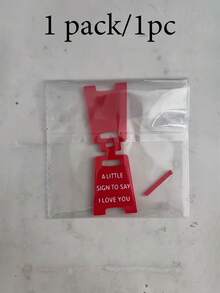 1Pc 3D Printed Mini Love Desk Sign, "A Little Sign To Say I Love You" Tabletop A-Frame Plaque, Romantic Valentine's Day Decor, Sweet Anniversary Gift For Lover, Small Red Tabletop Ornament, Wedding & Confession Present - Multicolor - View 10