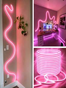 LED Neon Light, 5V USB LED Light Strip With Button Controller, Flexible ...