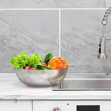 1-3pcs Stainless Steel Colanders With Handles, Micro-Perforated Italian Pasta Strainers, Fine Mesh Sieves, Shiny Polished Metal Kitchen Strainers For Pasta, Fruits, Vegetables - Drain Basket With Handle - View 12