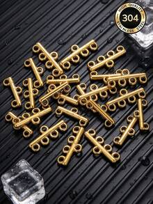 10pcs/Pack Stainless Steel Multi-Layer Chain Clasp Connector DIY Jewelry Accessories - Silver - View 7