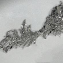 2pcs White, Gold, Black Sequin Embroidered Leaf Patch, Exquisite 3D Shaped Clothing Decoration Sticker - Cloth Patch - View 20