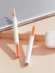 3 In 1 Earbud Cleaning Pen, Portable Soft Brush Dust Cleaner For Bluetooth Earphones, Keyboard, Phone Charging Port, Electronic Gadgets - A - View 3