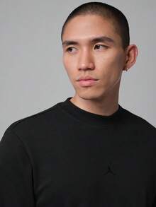Jordan Men's AS M J DF GOLF LS MOCK Long Sleeve Knit Collarless T-Shirt TIF2935-010 - Black - View 4