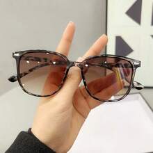 1 Pair Men's Square Frame Fashion Glasses, Suitable For Vacation, Beach And Daily Wear. - Multicolor - View 6