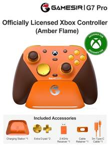 GameSir G7 Pro Controller Compatible with Xbox One Series X/S untuk PC Windows Lisensi Resmi dari Microsoft Gaming Gamepad untuk Android Mag-Res TMR Sticks Giroskop 6 Sumbu 1000Hz Polling Rate dengan Stasiun Pengisian Trigger analog Hall Effect - G7 Pro - View 17