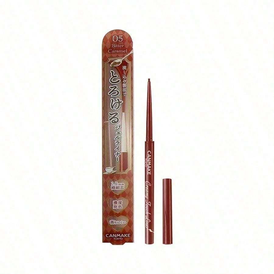 Canmake Creamy Touch Liner #05 苦可拉姆色 0.09g/0.003 Oz | 1.5mm 滑順眼線筆 | 極細滑順筆尖，精準眼線勾勒 | 長效防水 | 高顯色，柔軟滑順質地 | 耐摩擦