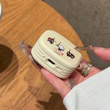 Miniso 漫威蜘蛛俠格紋藍牙耳機保護套 適用於AirPods1/2/3/4/5/AirPodsPro/Pro2 卡通可愛耳機盒 - 白色 - 查看 3