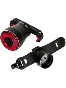 ROCKBROS Bike Rear Tail Light, USB Rechargeable Smart MTB Bicycle LED Taillight, IP65 Waterproof, 4 Lighting Modes, 2 Easy Installation Modes - Black and White - View 9