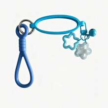 1pc Silicone Water Bottle Strap With Silicone Ring, Cute Double Star Bell Charms, Portable Single Loop Bottle Handle Holder, Decorative Water Bottle Accessories For School, Travel And Daily Use - Multicolor - View 16