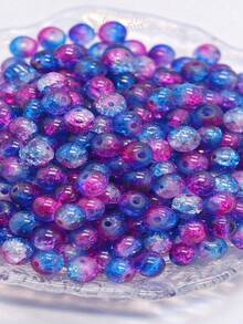 100pcs 6mm Glass Beads Suitable For DIY Crafting' - Multicolor - View 5