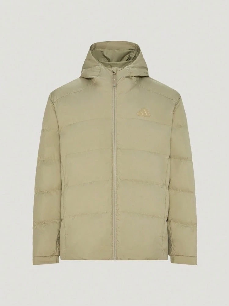 Adidas Men's PL BASIC D JKT Down Jacket Thick Down Jacket - Short KW4700 - Brown - View 1