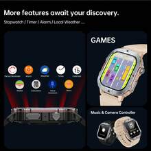 Sports Smart Watch, 2.01-Inch HD Display, Zinc Alloy Body, 350mAh Large Capacity Battery, Multiple Sports Modes, Message And Call Notifications, Multi-Functional Smart Watch, Sports Style Smart Watch Compatible With Android And IOS - View 4