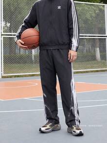 Adidas Originals Men's A6 TRACKPANT Woven Long Pants LH3265 - Black and White - View 2