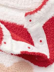 Balabala Baby Romper Newborn Infant Clothing Autumn Winter New Sweat Absorbent Crawler Fashion Cute - White and Red - View 6
