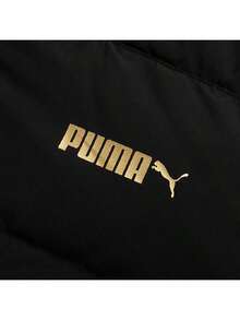 Puma Men's GOLD Down Jacket, Full Zip Hooded Puffy Warm Casual Sport Training Fitness Jacket 694698-01 - Black - View 6