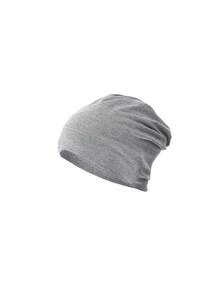 1pc Solid Black All-Match Versatile Beanie Hat, No Brim, Multi-Color Options, Versatile, Warm And Comfortable - Multicolor - View 13