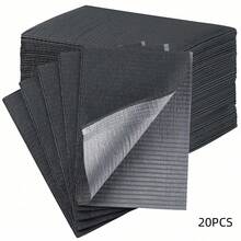 50/20/5pcs Black Disposable Waterproof Stain-Resistant Nail Table Mat, Composite Film Material, Tattoo Cleaning Tool, Tablecloth Mat, Nail Table Mat - Black - View 12