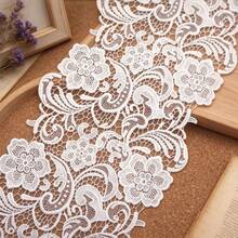 Vintage European Style Embroidered Lace Ribbon, 11.8 Inches Wide, Lace Decor Craft, Suitable For DIY Embroidered Bed Skirt, Dress And Handmade Decoration/Accessories - Multi-color - View 8