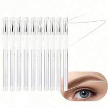 18pcs/26pcs Set Eyebrow Tattoo Pen With Refill Ink, Skin Marker Pen With Ruler, Permanent Makeup Tools - Multicolor - View 9
