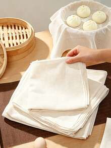 3/5pcs Reusable Washable Natural Color Cheesecloth, Durable Non-Stick Filtration Cloth, Smooth Texture, Suitable For Cooking, Baking, Cheese Making And Liquid Filtration, Kitchen Essential - Multicolor - View 12