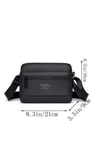New Solid Color Oxford Fabric Men's Business Casual Horizontal Small Square Crossbody Bag Shoulder Bag Phone Bag - Multicolor - View 3