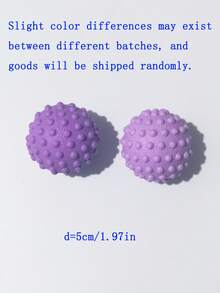1pc TPR Textured Fascia Ball Solid Foot Muscle Relaxation Yoga Ball Shoulder Neck Massage Ball 6 Colors Available - Multicolor - View 16
