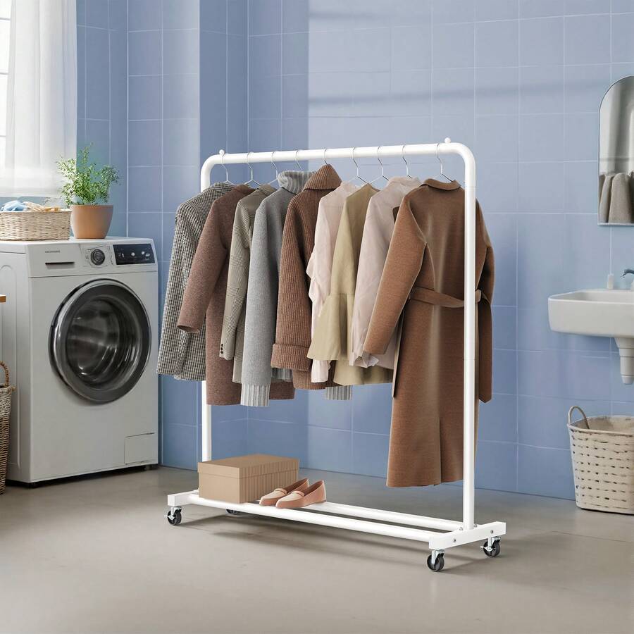 SONGMICS Clothes Drying Racks - Matte White - View 1