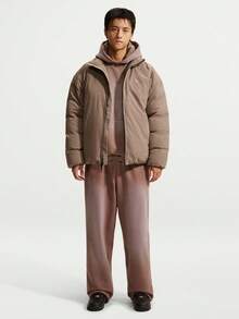Nike Men's AS M NK TF SI DWNFL JKT Down Jacket Thick Down Jacket - Short IQ7235-214 - Mocha Brown - View 6