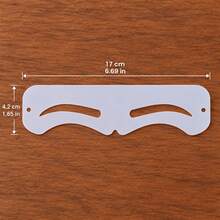 2/1 17x4.2 Cm Eyebrow Shaping Template, Reusable PET Material Eyebrow ...