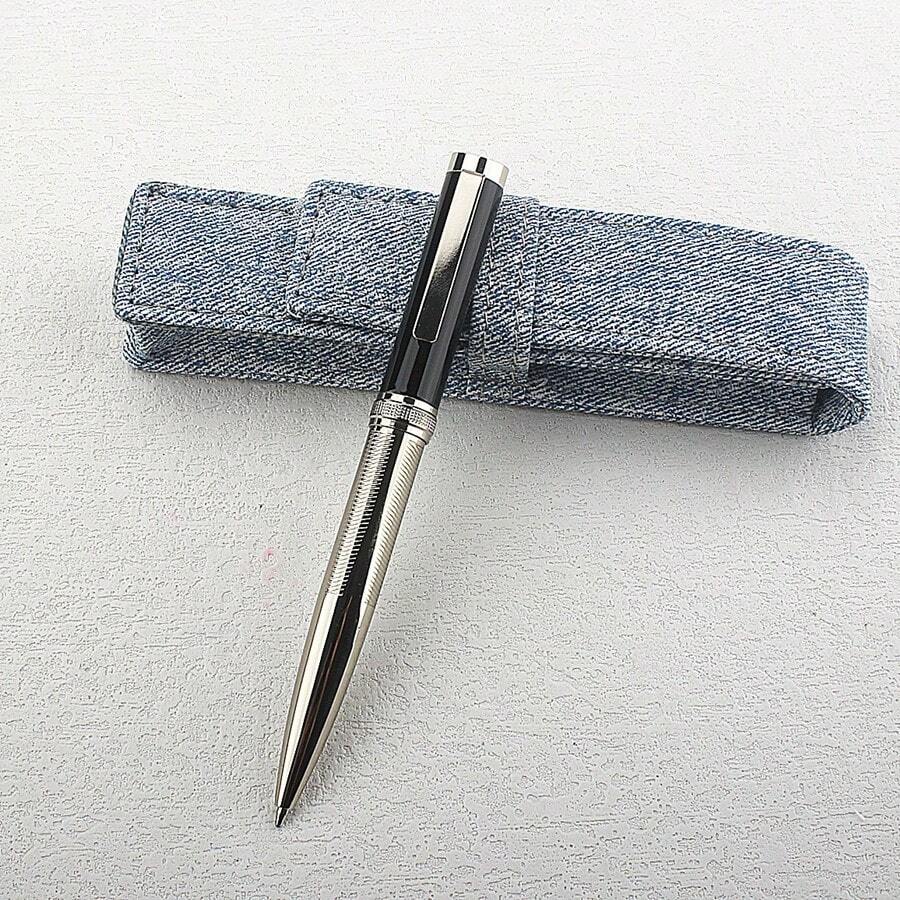 Vintage Engraved Metal Ballpoint Pen Twist Type Business Signature Pen Office Gift Pen - 615 - View 1