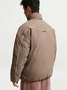 Nike Men's AS M NK TF SI DWNFL JKT Down Jacket Thick Down Jacket - Short IQ7235-214 - Mocha Brown - View 2