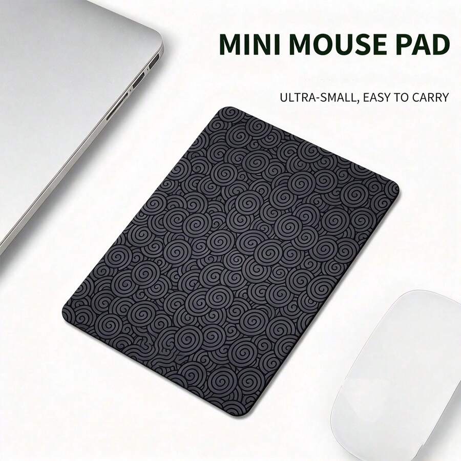 Mini Auspicious Cloud Pattern Office Mouse Pad Business Travel Laptop Mousepad Small Stitched Edge Mat Computer Game Table Mats Rubber Waterproof Anti-Slip Gaming Esports User Keyboard Mousepad - View 1