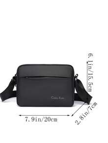 New Solid Color Men's Business Casual Camera Bag Small Square Bag Fashion Crossbody Bag One Shoulder Bag Phone Bag - Multicolor - View 3