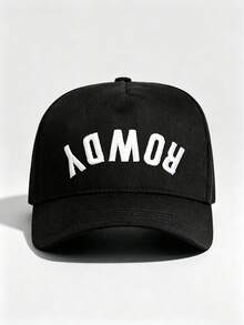 1件中性款「ROWDY」刺繡棒球帽,可調節設計,防曬帽,適合徒步、登山、旅行與戶外活動 - 多色 - 查看 12