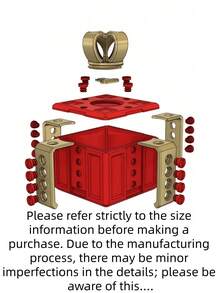 A Frustrating Gift Wrap - An Empty 3D Printed Container With Fasteners, A Novelty Joke Gift Box, A Humorous Coin Storage Box, Perfect For Holiday Home Decor, A Fun Gift Box For Birthdays, Reusable Hard Plastic Surprise Jewelry Box, Christmas Gift, Christmas Decorations Supplies, Christmas Decorations, Christmas Gift Wrapping - Multicolor - View 7
