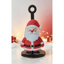 Christmas Theme Vertical Kitchen Paper Towel Holder, Available In Santa Claus And Christmas Tree Styles, Holiday Design, Paper Towels Not Included, Desktop Vertical Kitchen Paper Roll Holder, Christmas Home Desktop Atmosphere Decoration - Multicolor - View 6