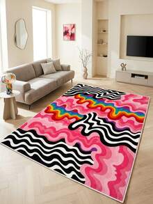 Decomia -Digitally Printed Living Room Rug, Kitchen Rug, Runner - White - View 3