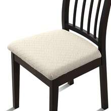 1/4/6pcs Jacquard Chair Cushion, Removable And Washable, A Cushioned Chair Seat Cover Suitable For Kitchens And Offices. - one-size - View 20